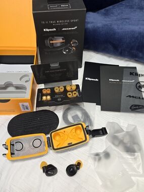 Klipsch x McLaren T5 II True Wireless Sport Earbuds - Yellow/Black